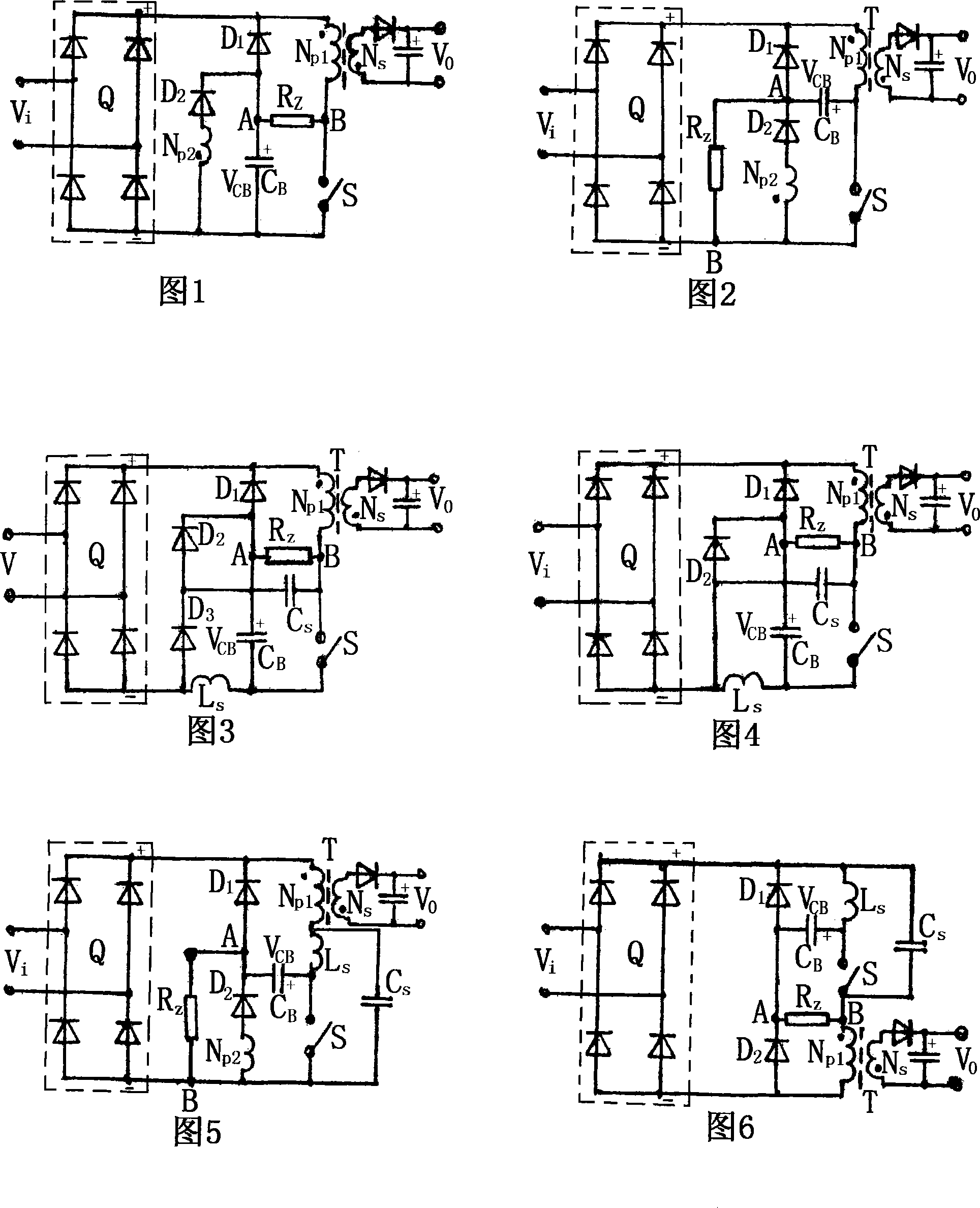 Single-level power factor correction converter circuit