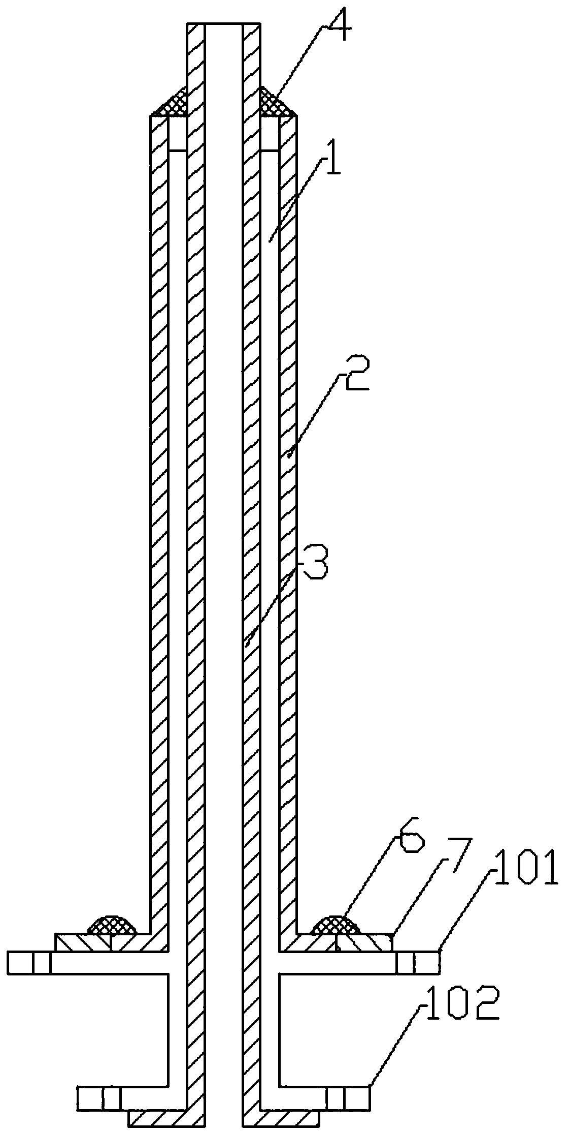 Forming process for teflon inside and outside linings of chlorine through pipe