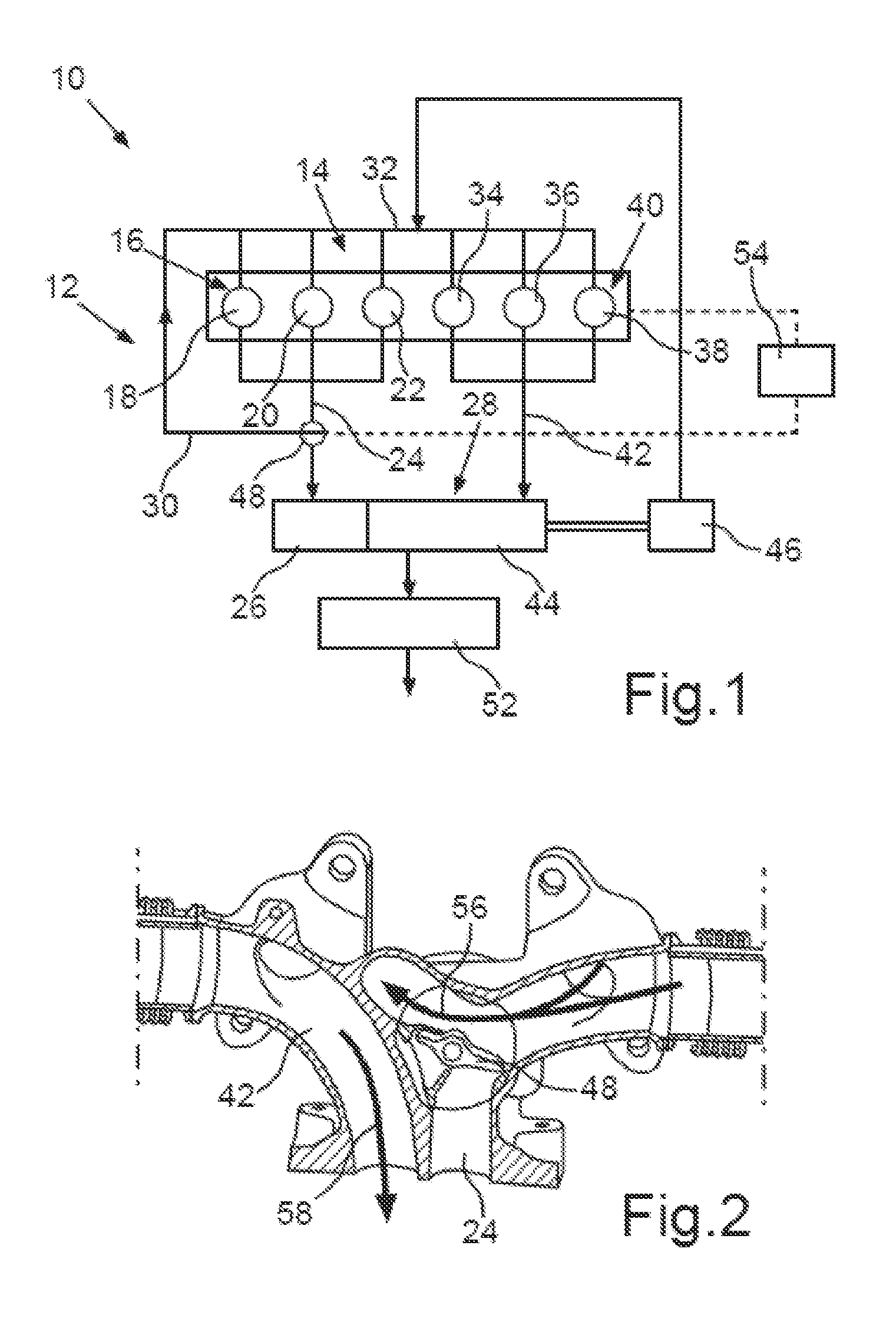 Method for Treating Exhaust Gas and Arrangement of an Exhaust Gas System on an Internal Combustion Engine