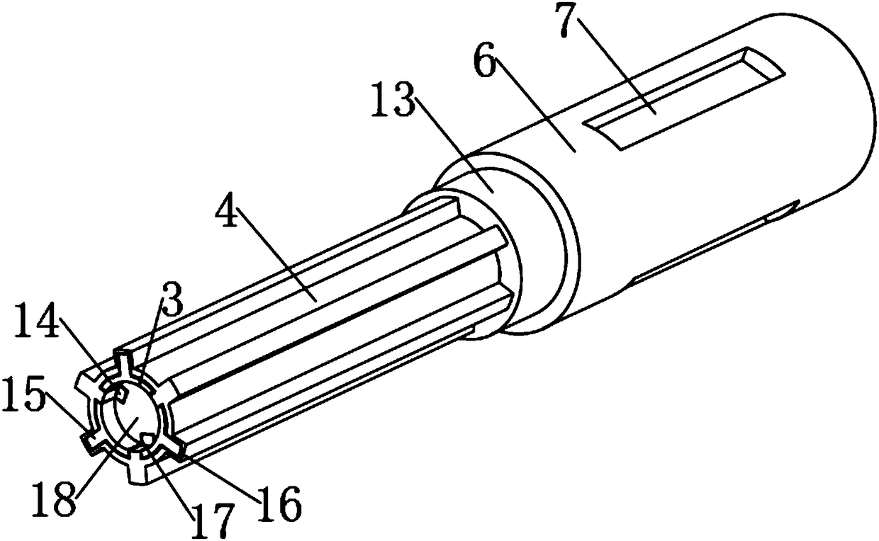 Spline shaft mechanism for agricultural machine and low in use cost