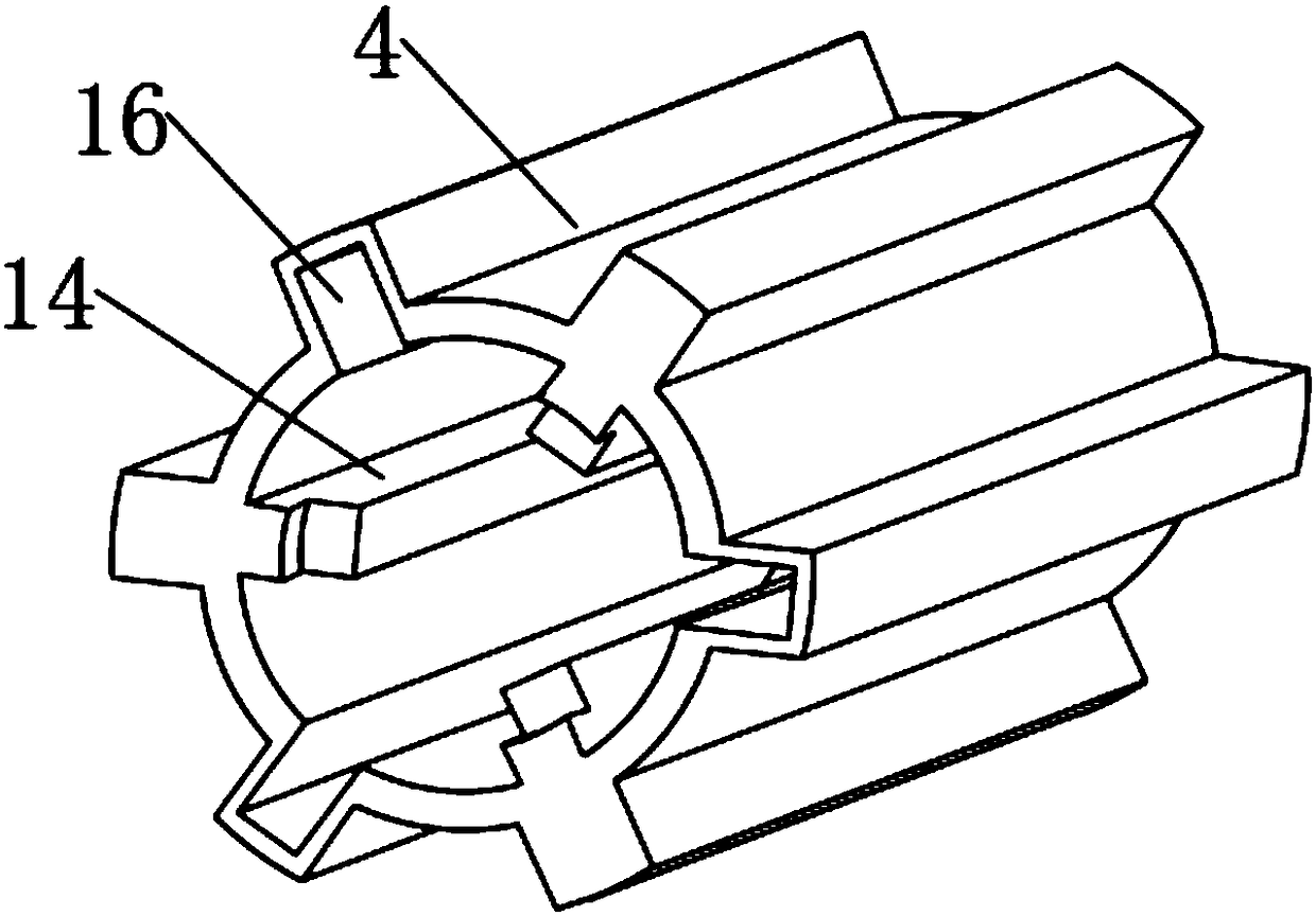 Spline shaft mechanism for agricultural machine and low in use cost