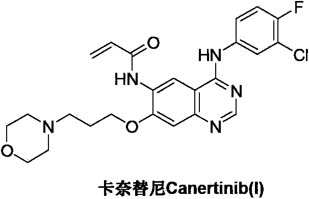 Preparation method of canertinib (I)