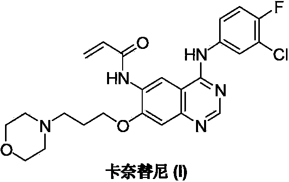 Preparation method of canertinib (I)