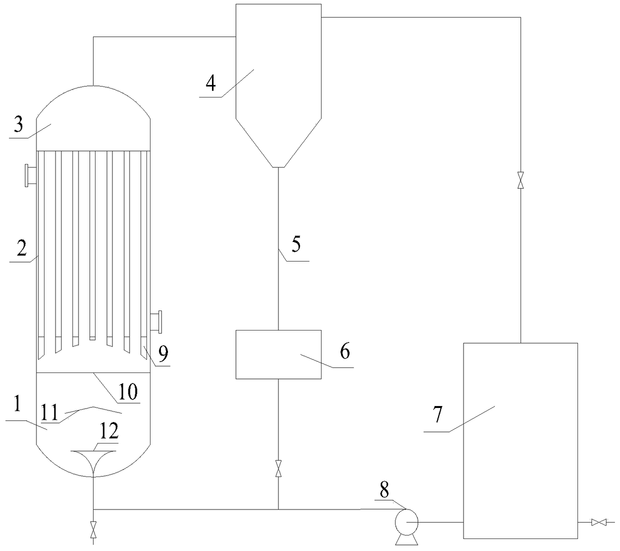 External circulating fluidized bed heat exchanger