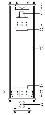 A constant axial force self-balancing loading device for nodes with different column sections