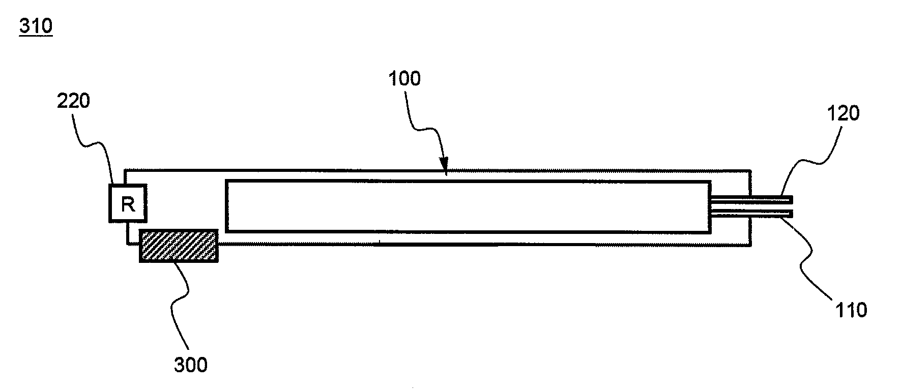 Safety Switch Using Heat Shrinkage Tube and Secondary Battery Including The Same