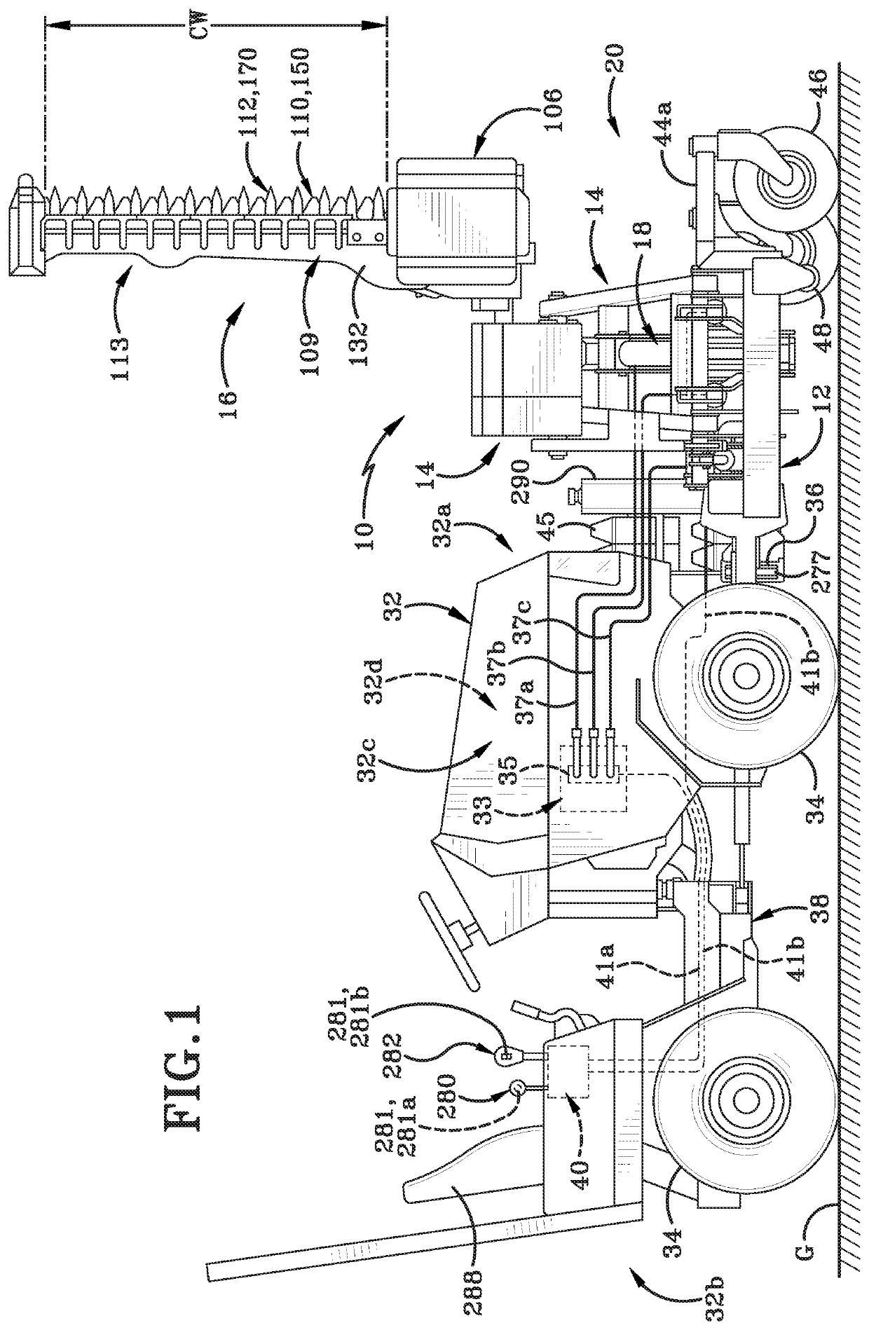 Method and apparatus for controlling a boom mower