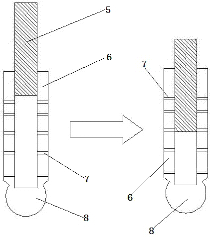 Buffer type traction machine band-type braking device