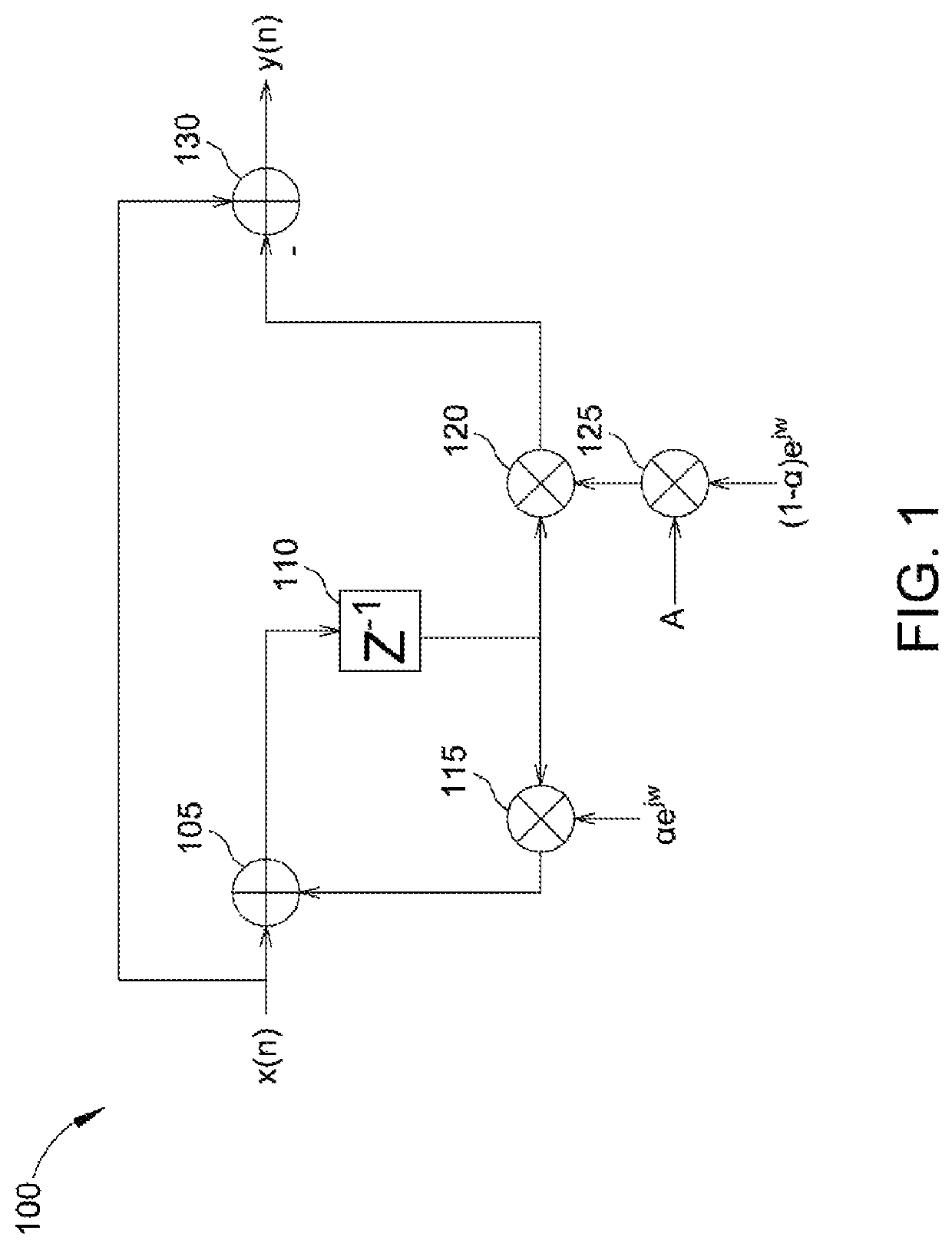 Notch filter capable of partially suppressing/attenuating signal frequency components and associated filter circuit