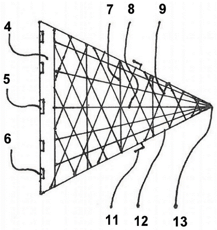 Bird collision prevention protection net of airplane jet engine