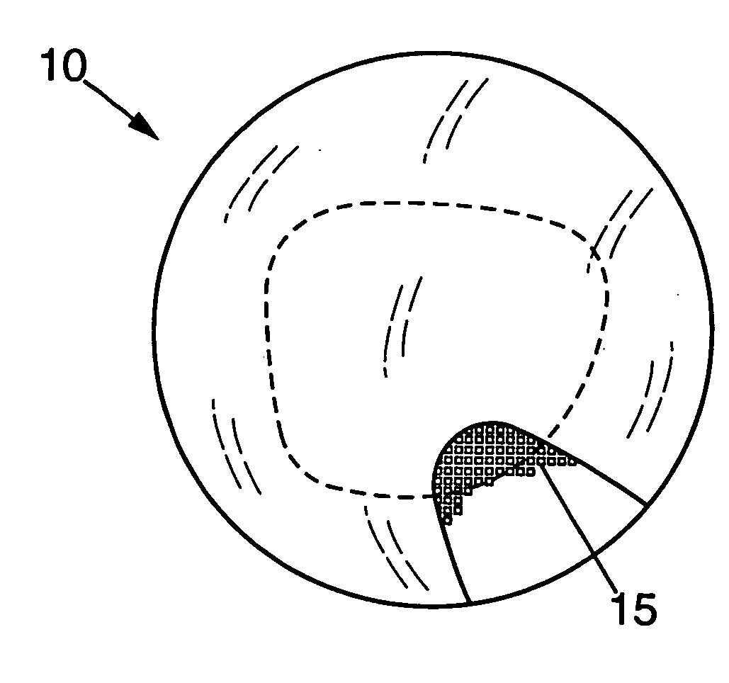 Process for producing a transparent optical element, optical component involved in this process and optical element thus obtained