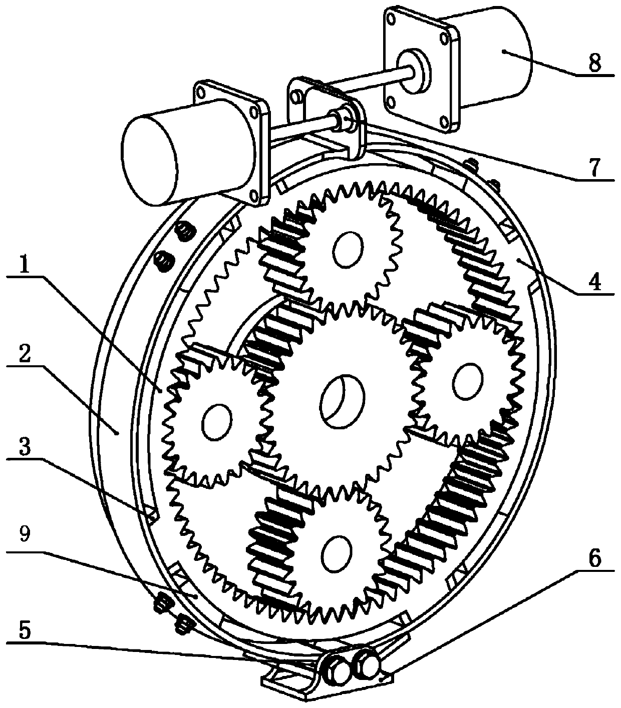 Externally holding belt type tooth form brake