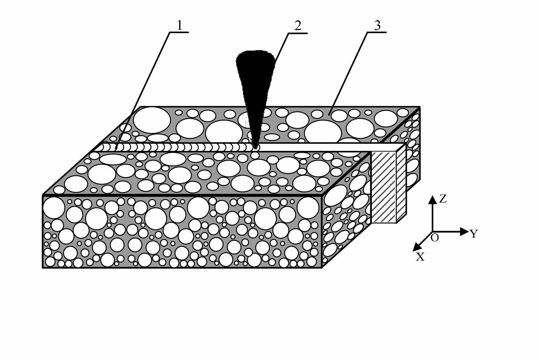 Laser welding method of foamed aluminum green packaging material and application thereof