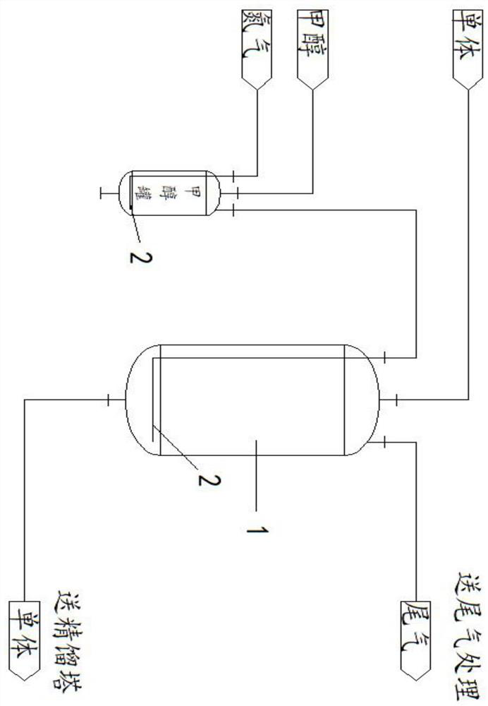 Method for removing trace phenyl trichloride in methyl phenyl dichlorosilane