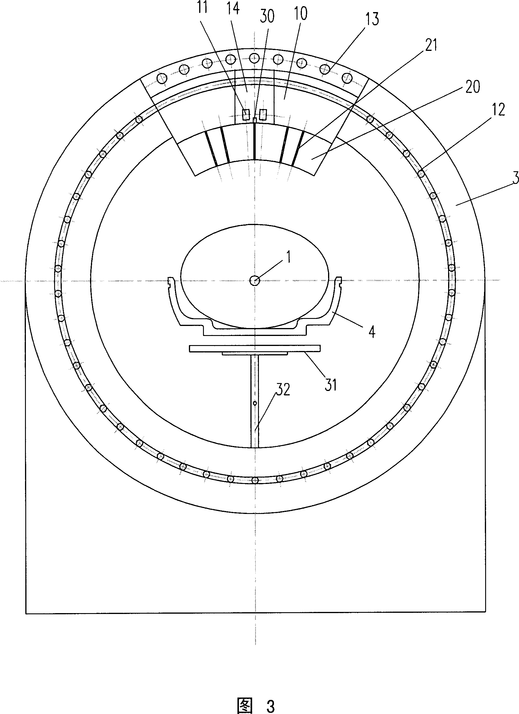 Radiation therapeutical irradiation device