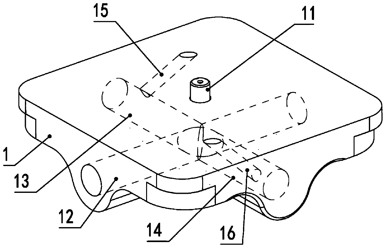 Gas suspension device in vapor deposition furnace