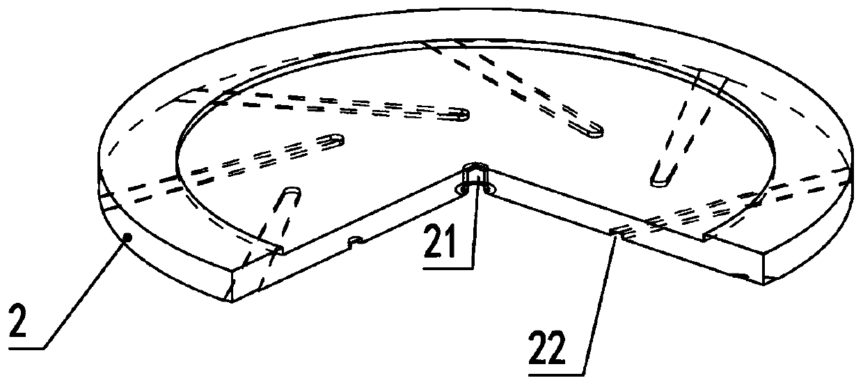 Gas suspension device in vapor deposition furnace