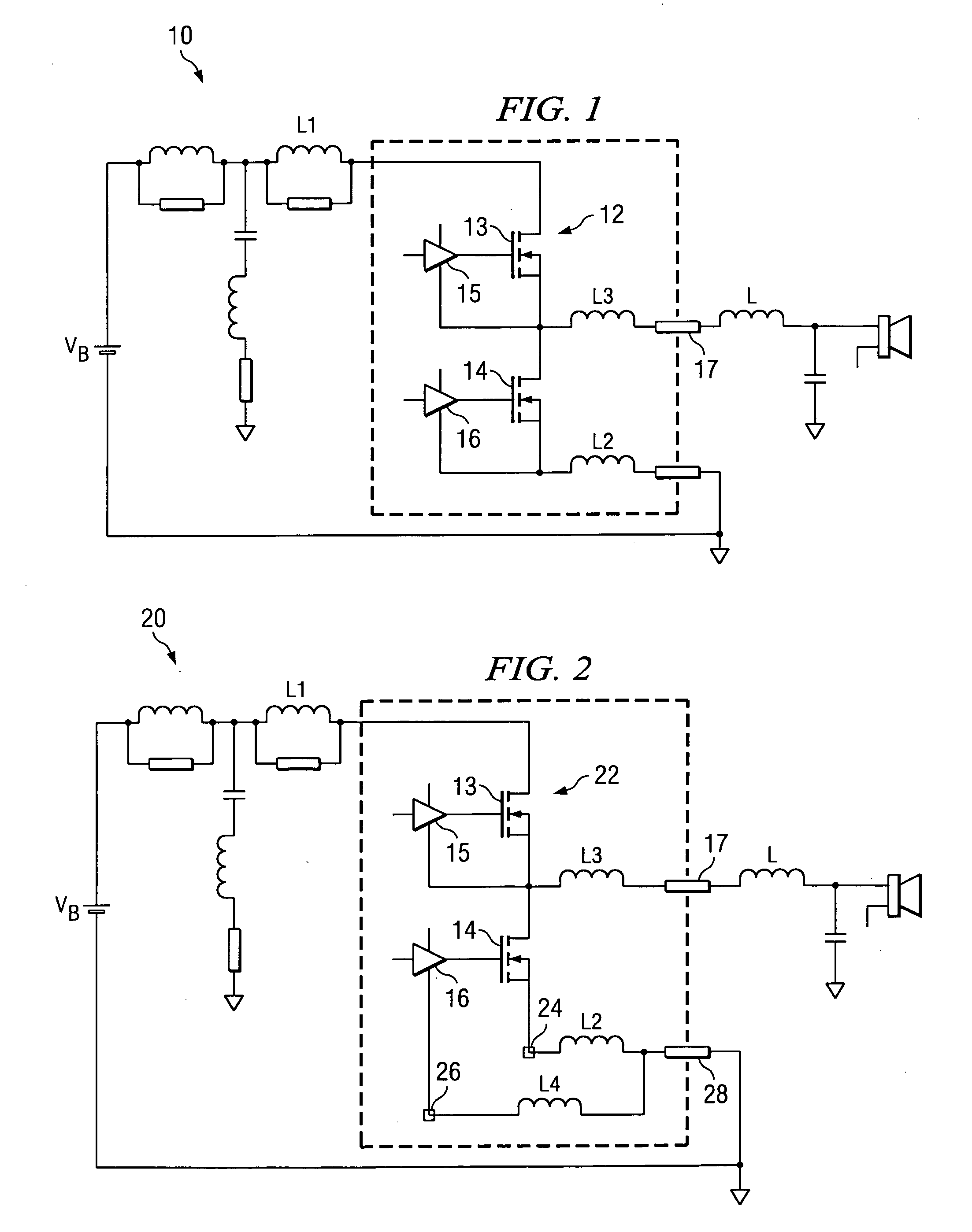 Reduction of voltage spikes in switching half-bridge stages