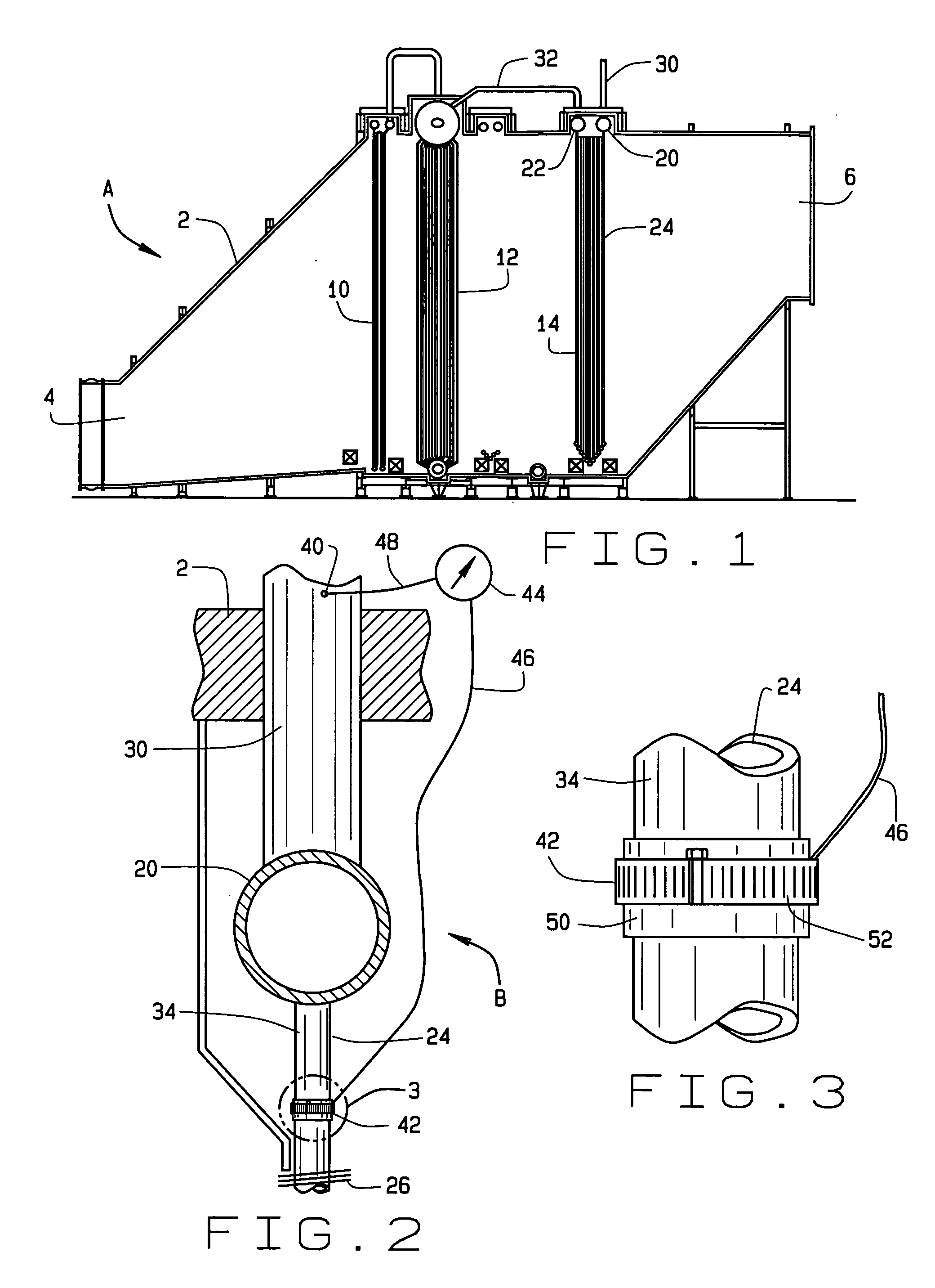 Apparatus and process for detecting condensation in a heat exchanger