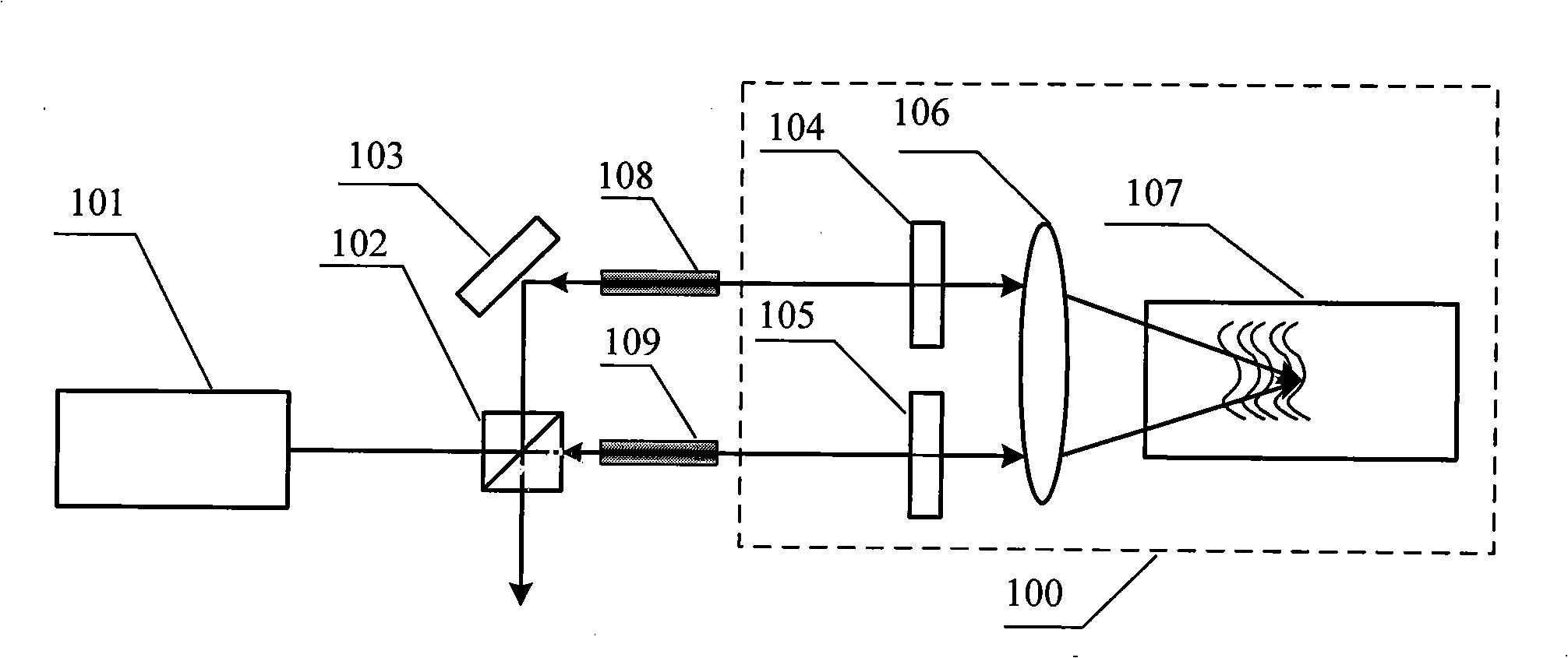 Non-colinear serial beam combination apparatus based on stimulated Brillouin scattering