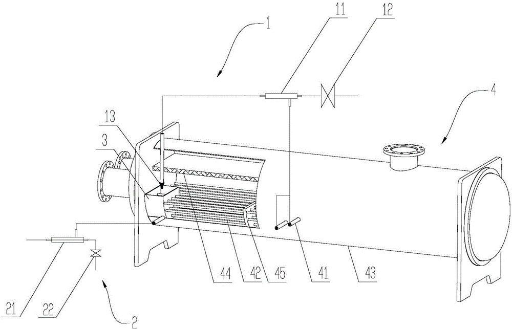 Flooded evaporator oil return system and water-cooled air conditioning unit adopting flooded evaporator oil return system