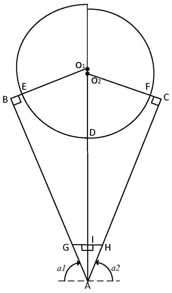 Method and device for measuring asymmetric diameter at breast height of tree