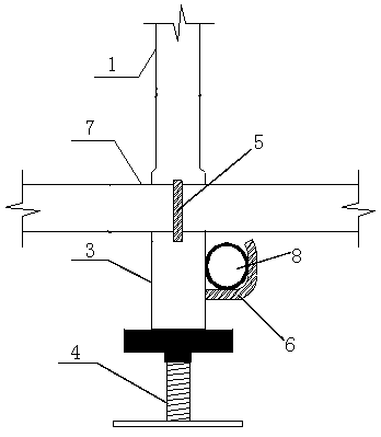 Bowl-buckle scaffolding and using method thereof