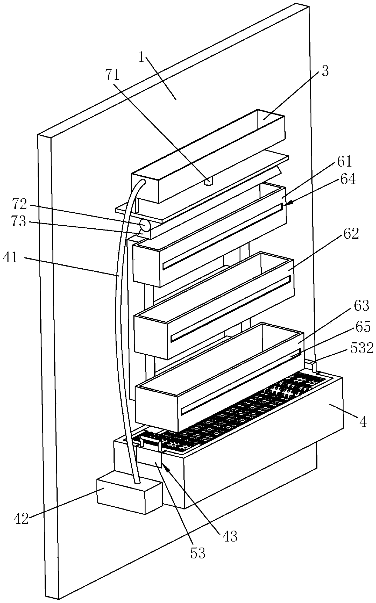 Outdoor green-plant curtain wall