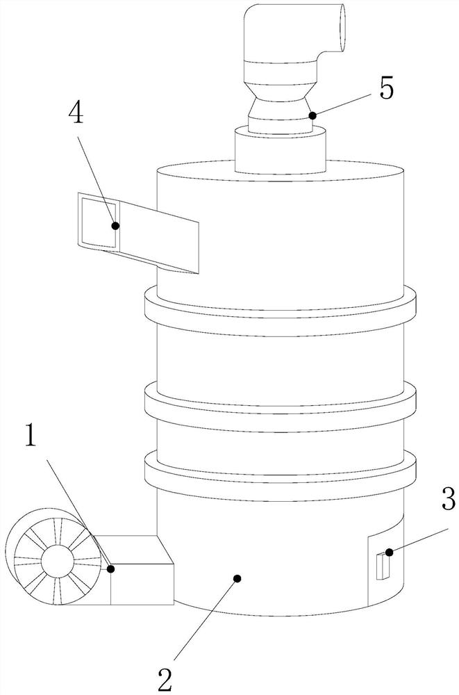 Garbage pyrolysis cyclone incinerator