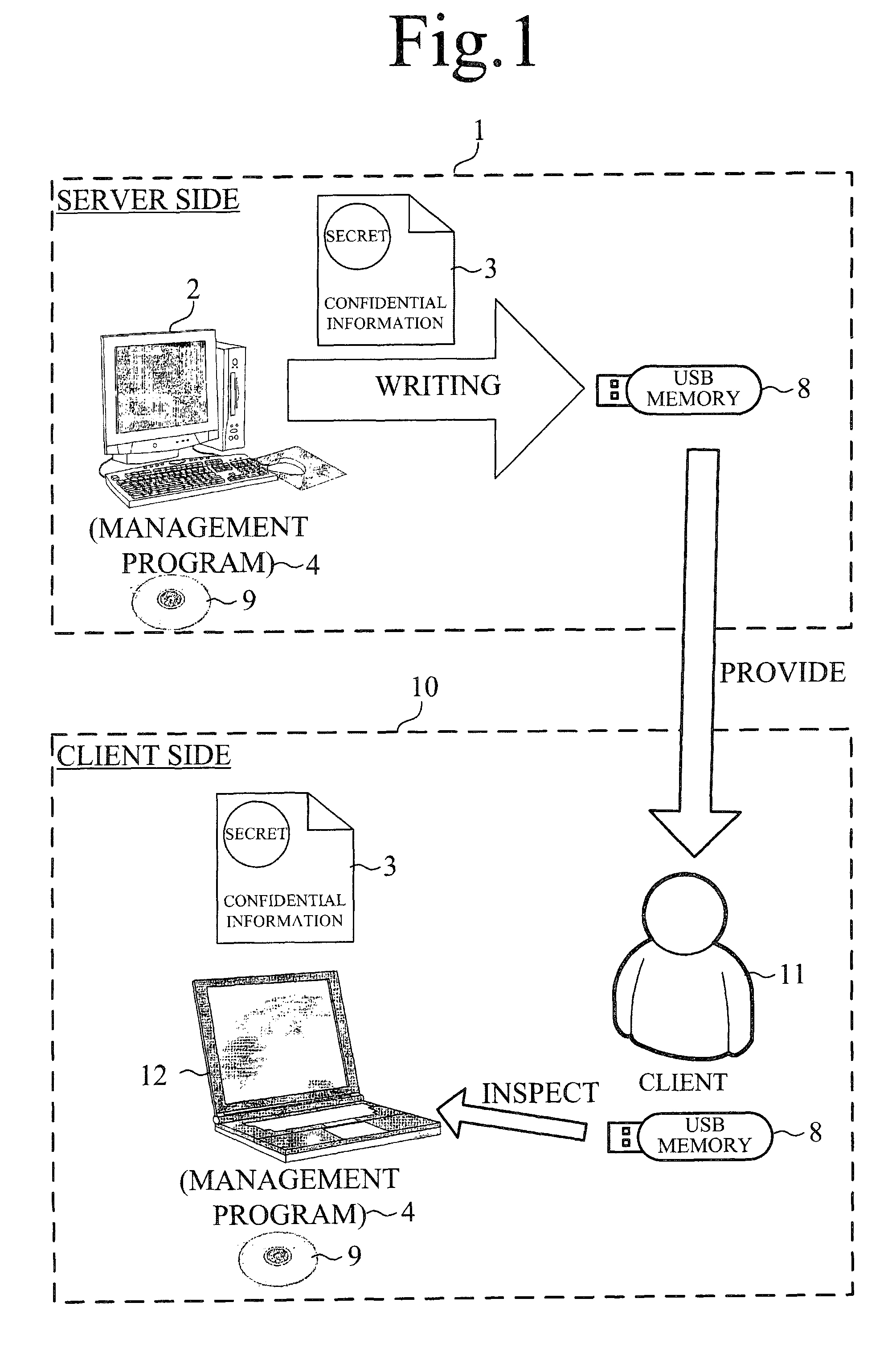 Electronic computer data management method, program, and recording medium