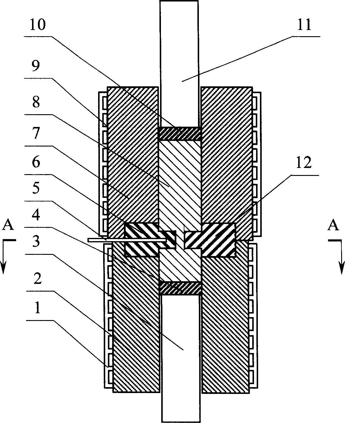 Continuously extruding method of magnesium alloy silk material