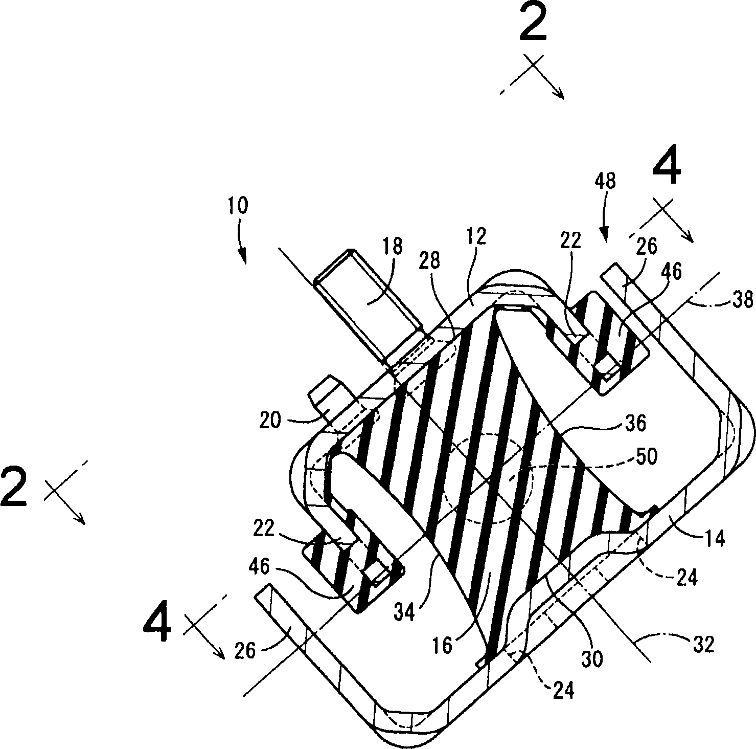 Engine carrier and shock-absorbing bearing structure employing the carrier