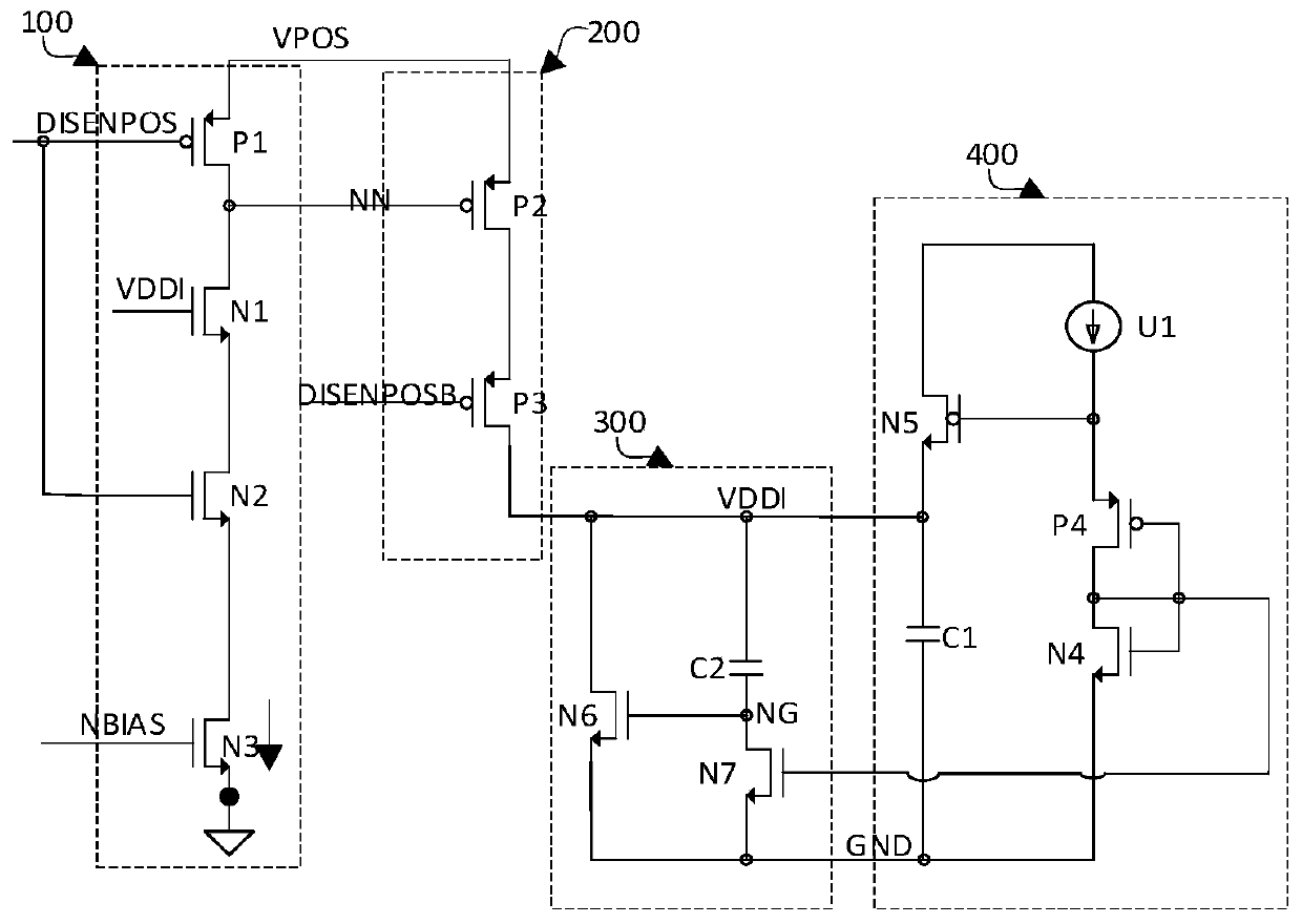 Anti-coupling-interference power supply generation circuit