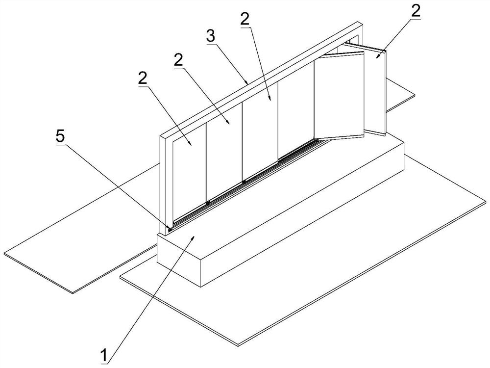 Show window type multimedia display platform