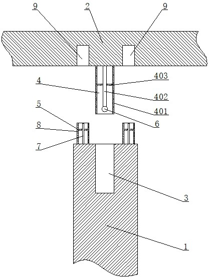 Damping type shear-resistant assembly type beam-column connecting structure
