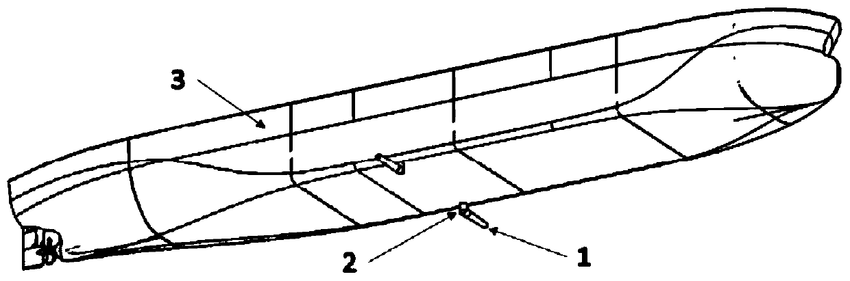 Stabilizer suitable for low-speed ship