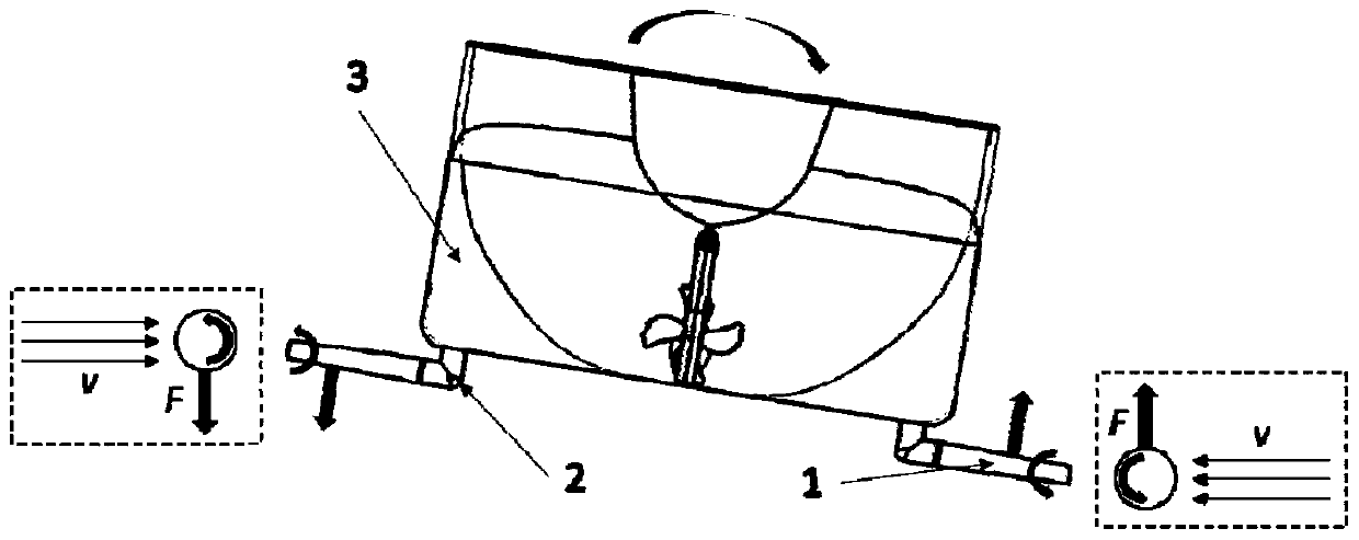 Stabilizer suitable for low-speed ship