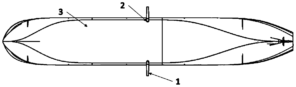 Stabilizer suitable for low-speed ship