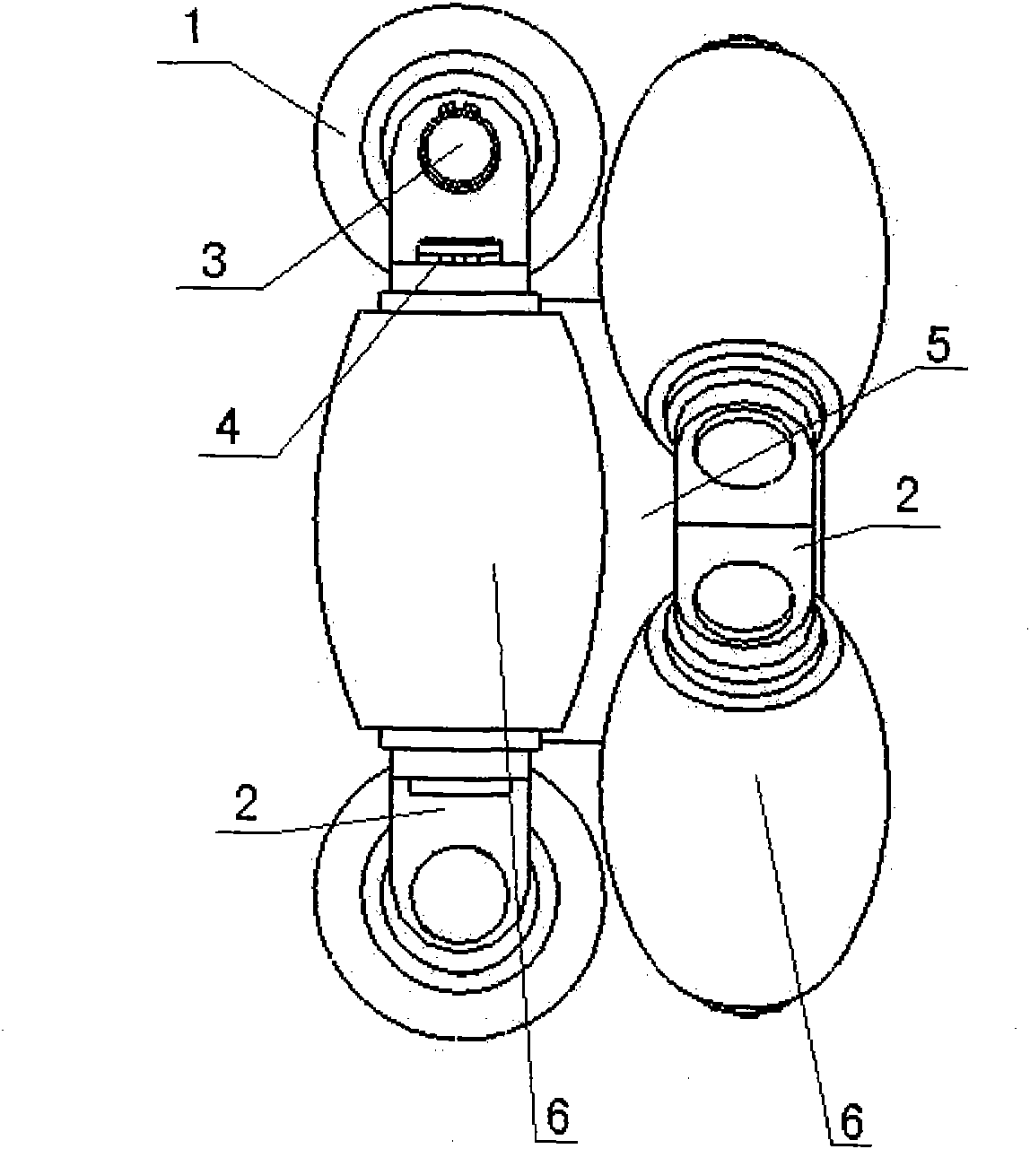 Method for arranging shifting carrying platform of wheels based on rotating shaft fixed type two-dimensional motion and mobile platform