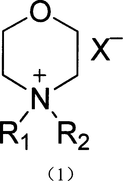 Compound containing morpholine cation radical and its synthesis process and use