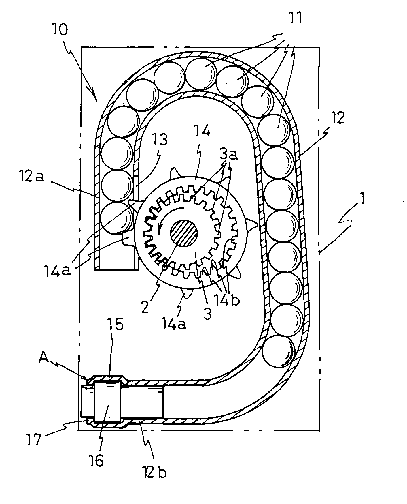 Structure and method for the affixing of a pretensioner gas generator