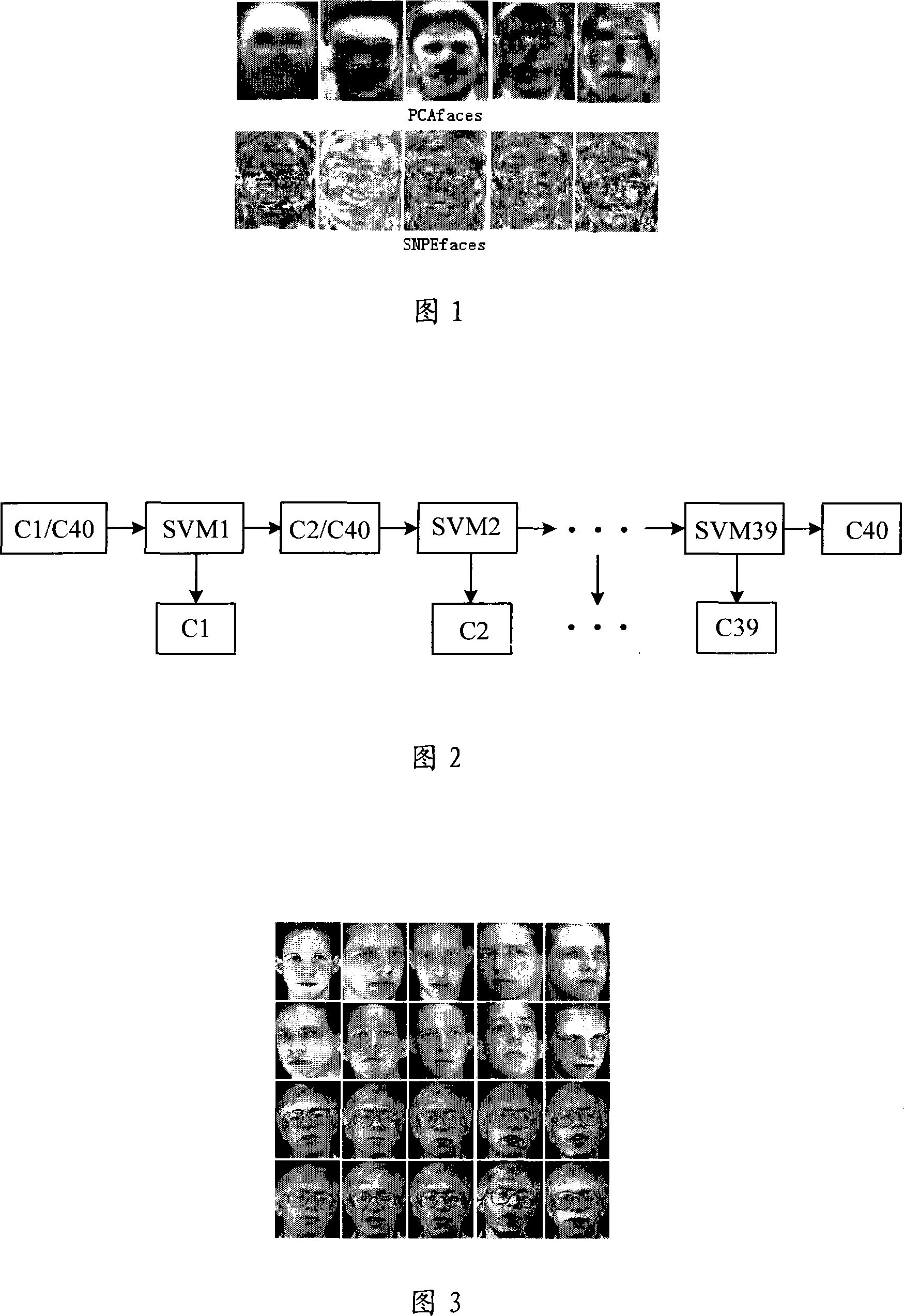 Face recognition method based on supervisory neighbour keeping inlaying and supporting vector machine