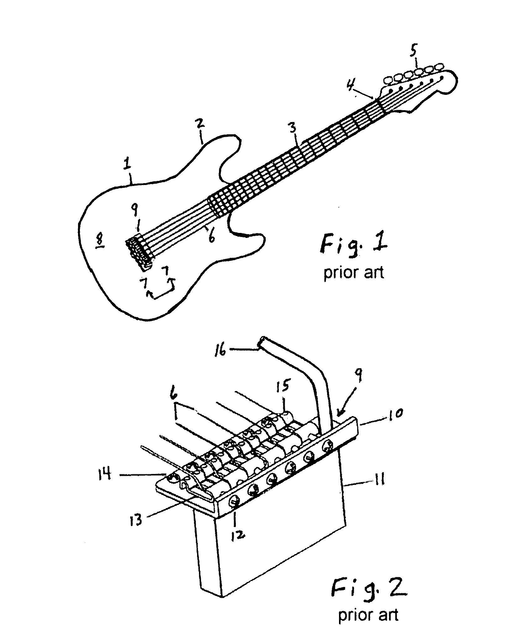 Hardtail converter block for a tremolo equipped guitar