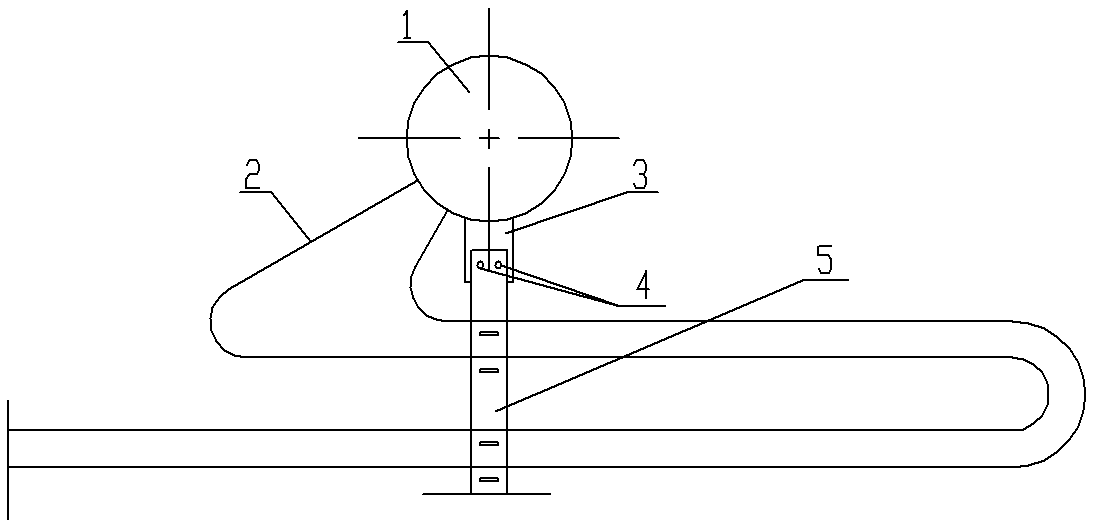 An economizer pipe system hanging device