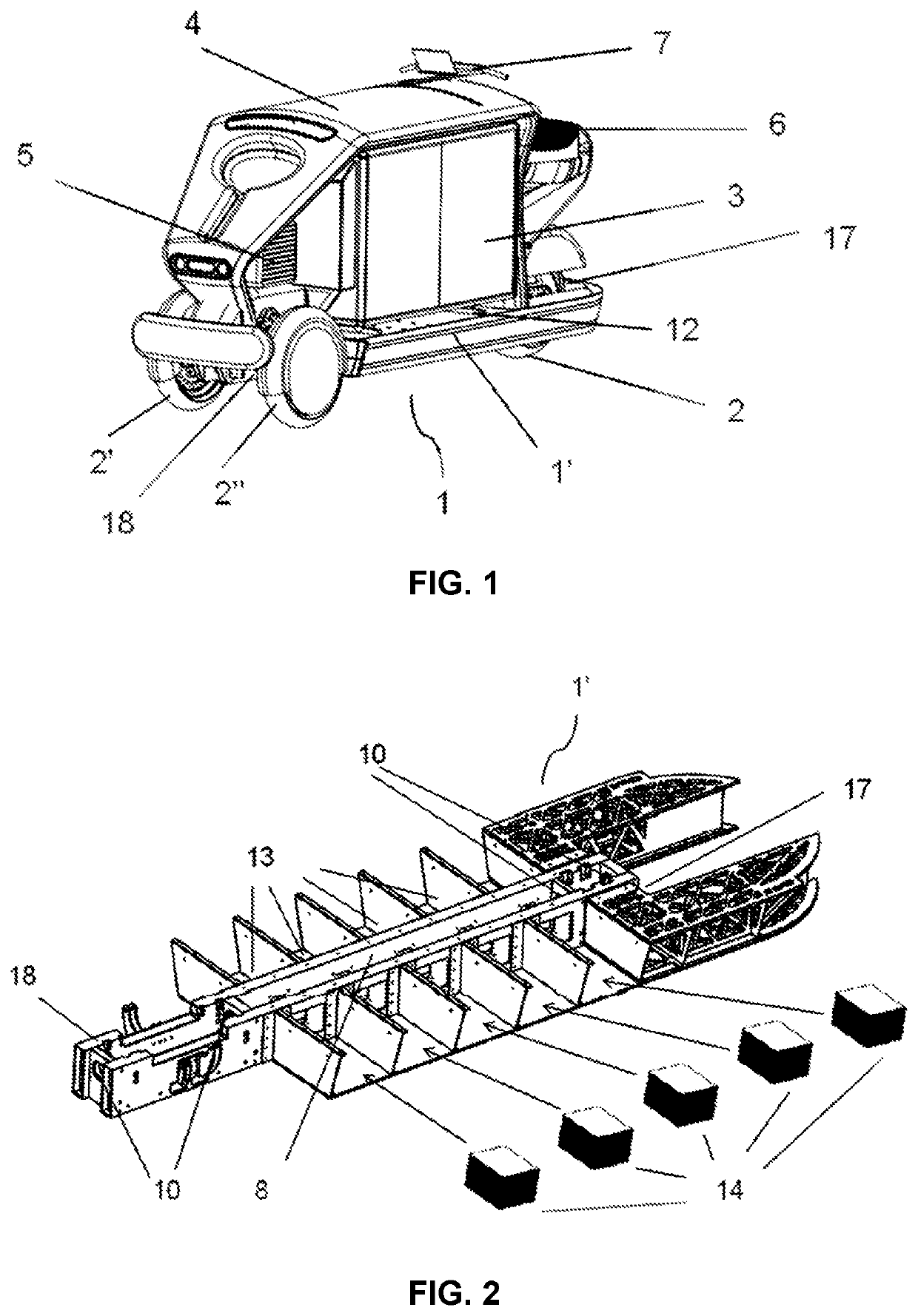 Chassis for Electric Cargo Vehicles and Electric Vehicle Comprising Said Chassis