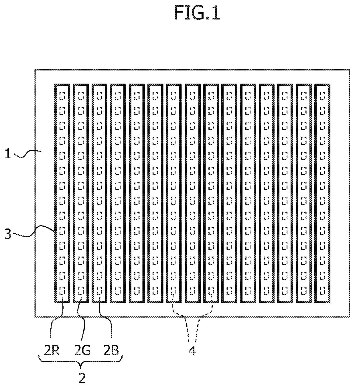Full-Color Led Diplay Panel And Method For Manufacturing Same