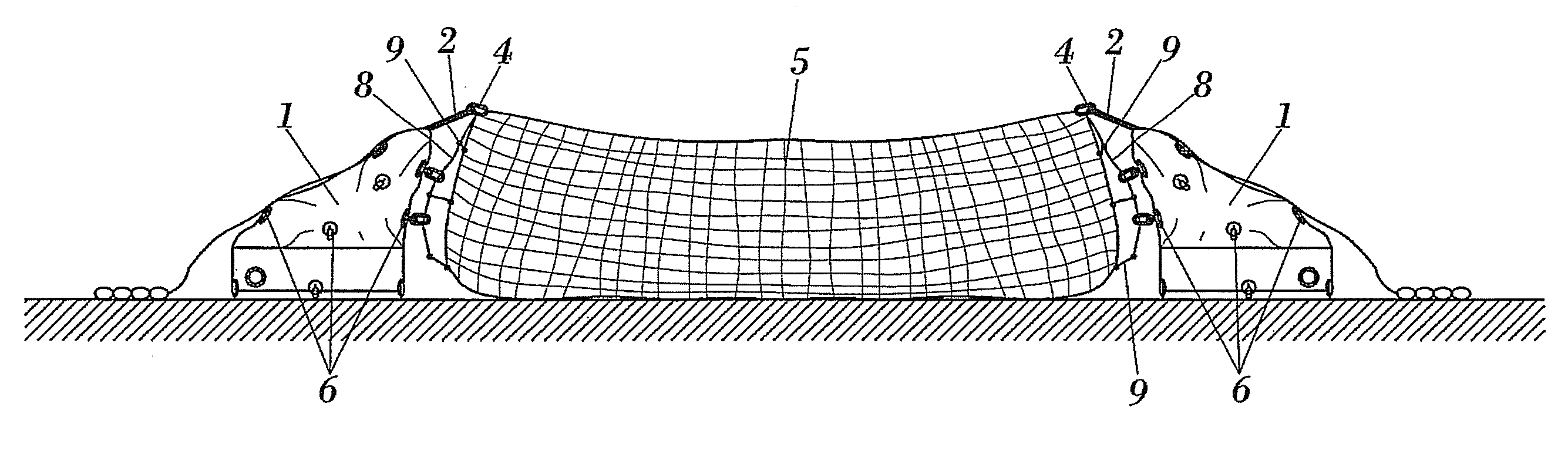 Device and method for recovering unmanned airborne vehicles