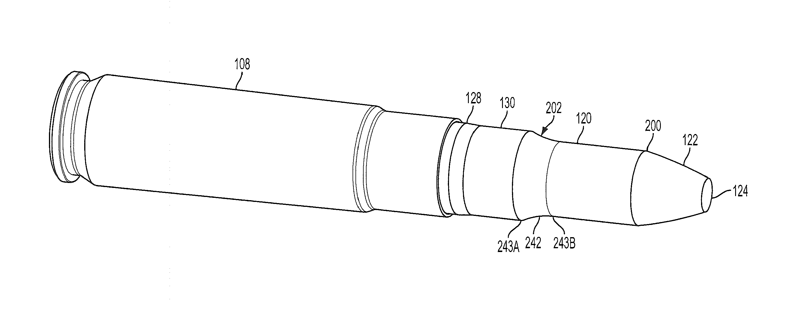 Projectile and Mold to Cast Projectile