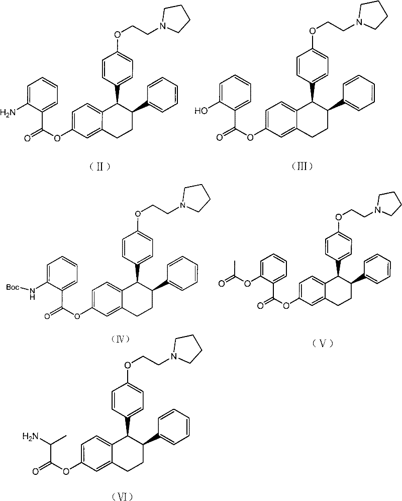 Tetrahydronaphthalene derivative and application thereof to preparing medicine for preventing and/or treating breast cancer osteoporosis