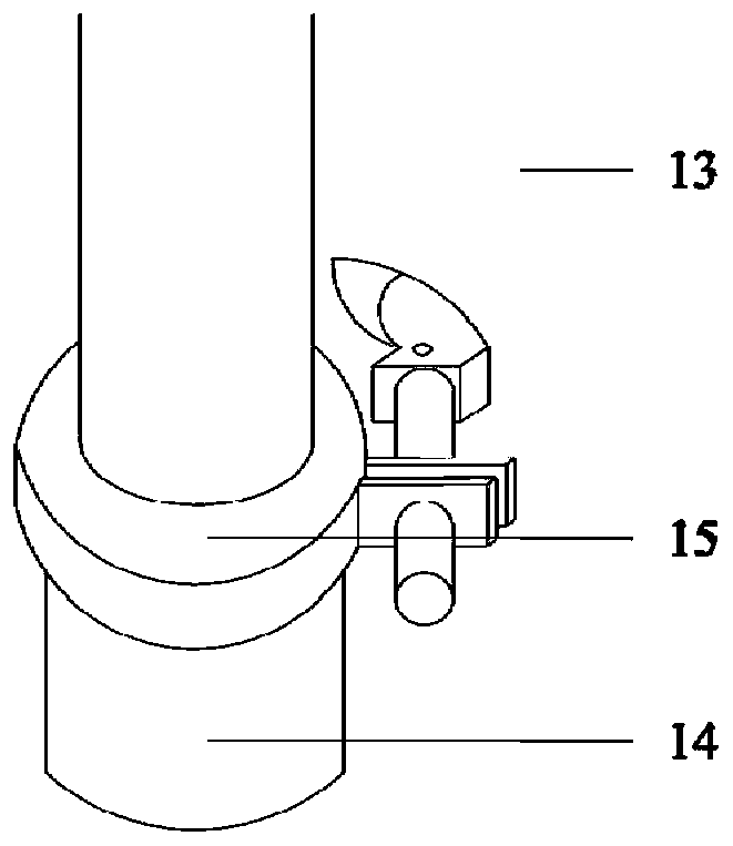 Device for detecting tunnel lining by using geological radar antenna